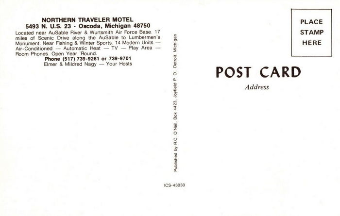 Northern Traveler Motel - Vintage Postcard (newer photo)